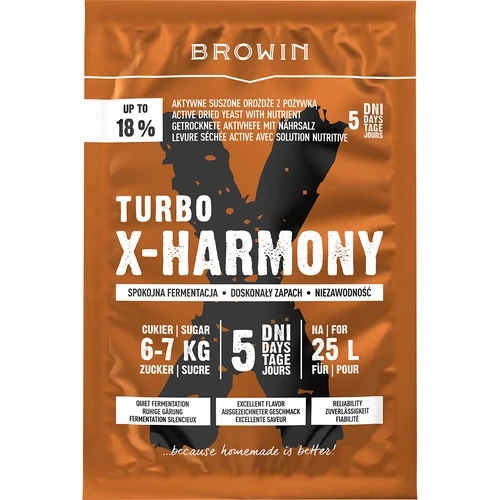 Turbo X-Harmony mielės 18%, 25 L, 138 g